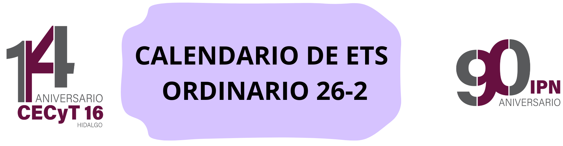 Calendario ETS ordinario 26-2
